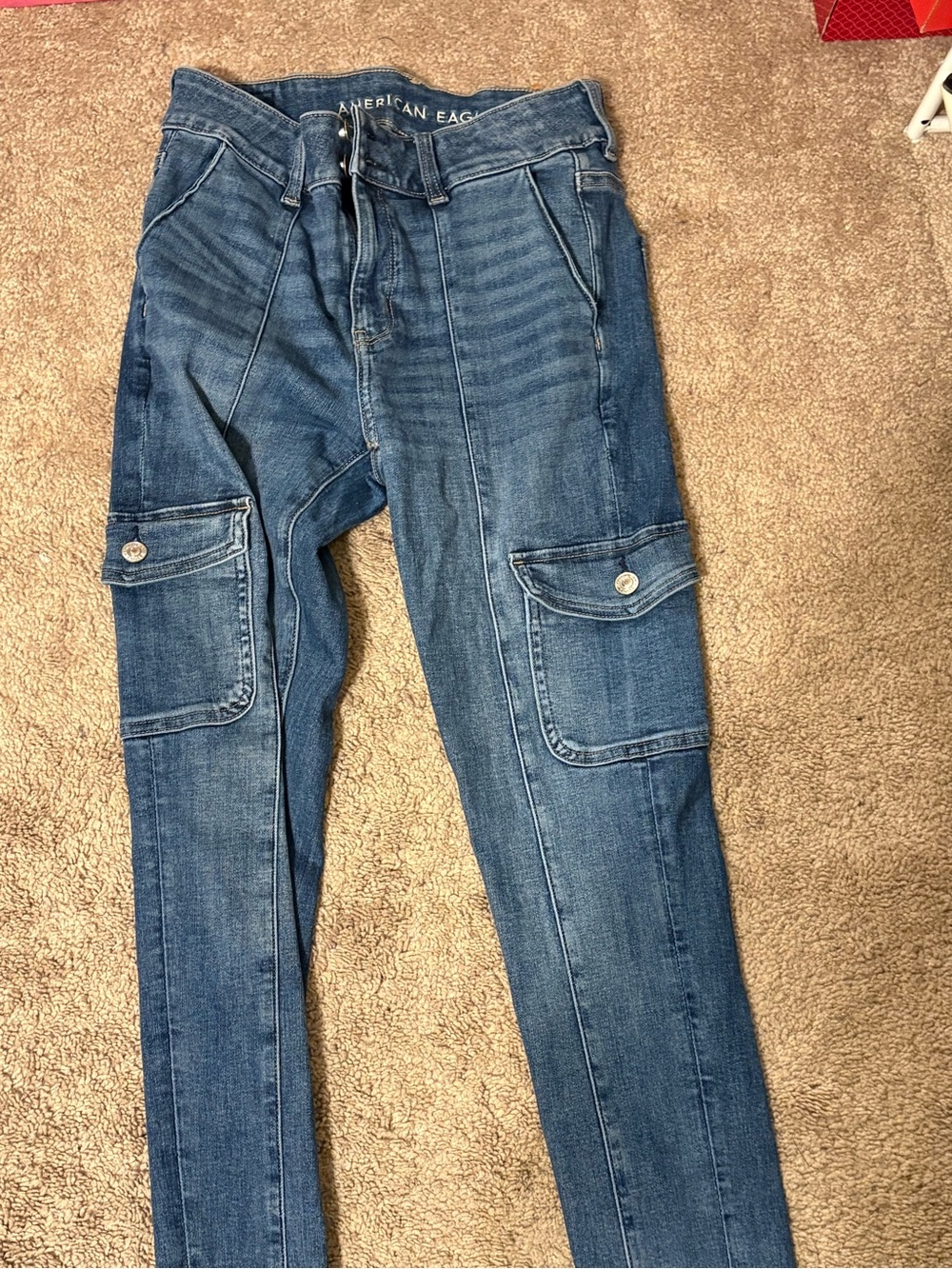 American Eagle Outfitters Womens Slim Cargo Jeans